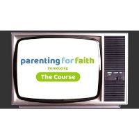TV with Parenting for Faith course on it