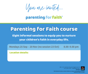 Parenting for Faith course flyer