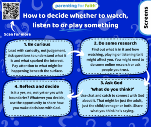 How to decide whether to watch listen to or play something postcard ()